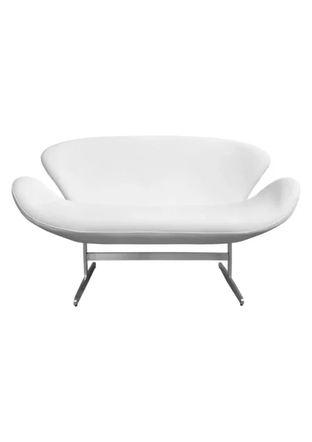 SWAN SOFA - DOUBLE SEATER - WHITE (SF13 - DW) FRONT
