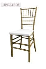 TIFFANY CHAIR GOLD - WHITE SEAT (CH7 - TGW)