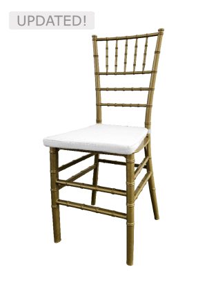 TIFFANY CHAIR GOLD - WHITE SEAT (CH7 - TGW)