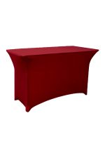 4FT LONG RED SPANDEX TABLE (TB6 - SR)