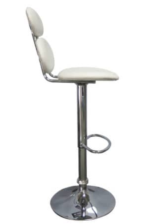 A Marshmallow Barstool on a chrome base.