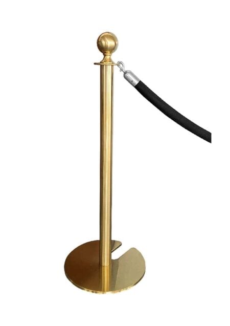CLASSIC GOLD POLE WITH BLACK ROPE (AC7 - CGB)