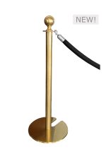 classic gold pole with black rope ac7 cgb