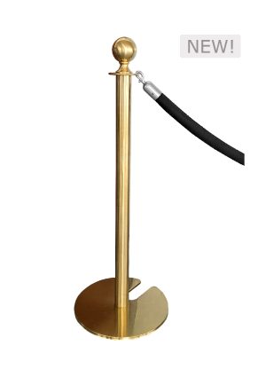 CLASSIC GOLD POLE WITH BLACK ROPE (AC7 - CGB)