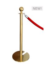 classic gold pole with red rope ac7 cgr