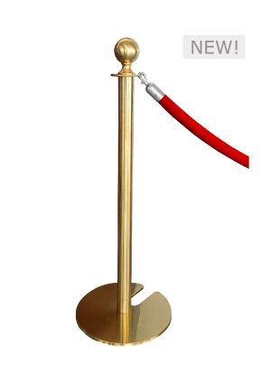 CLASSIC GOLD POLE WITH RED ROPE (AC7 - CGR)