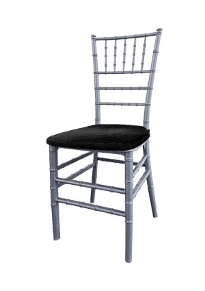 tiffany chair silver black seat ch7 tsb