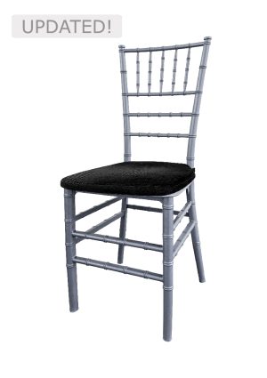 tiffany chair silver black seat ch7 tsb