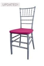 TIFFANY CHAIR SILVER - PURPLE SEAT (CH7 - TSP)