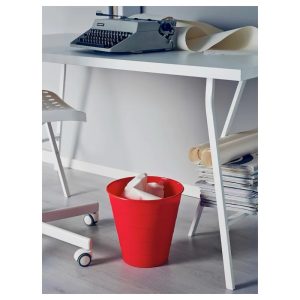 WASTEPAPER BASKET RED