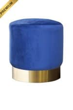 HUDSON ROUND POUF ROYALE BLUE (OB13 - RBL)_PREMIUM