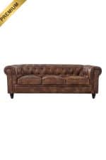 VINTAGE CHESTERFIELD SOFA - DOUBLE BROWN (SF9 - DBR)_PREMIUM