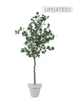 faux eucalyptus tree 160cm in grey planter