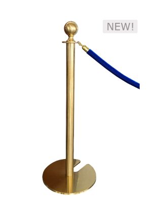 CLASSIC GOLD POLE WITH BLUE ROPE (AC7 - CGBL)