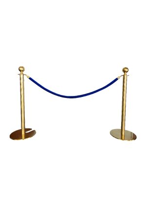 CLASSIC GOLD POLE WITH BLUE ROPE (AC7 - CGBL)