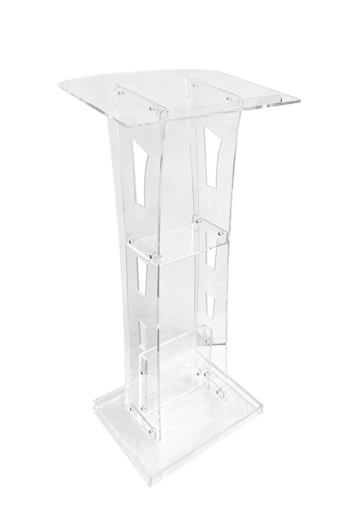 Classic Acrylic Rostrum [1100mmH] - Events Partner