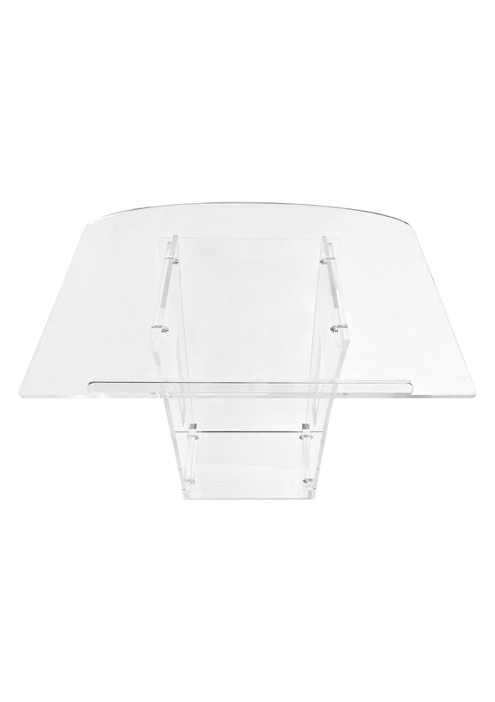 Classic Acrylic Rostrum [1100mmH] - Events Partner