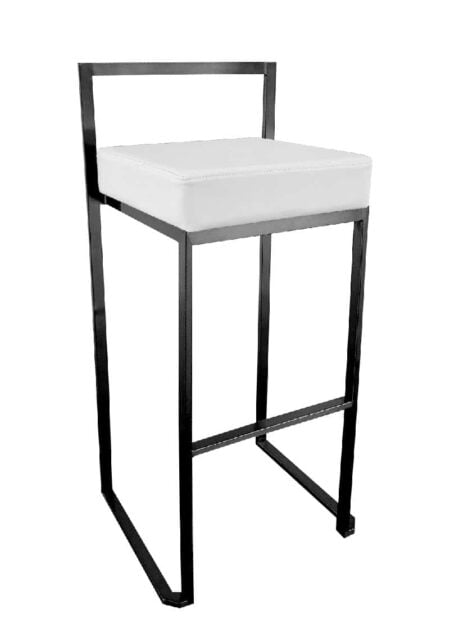 CUBO BAR STOOL BLACK - WHITE