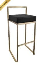 CUBO BAR STOOL GOLD - BLACK (BS17 - GB)