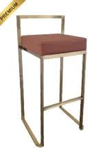 CUBO BAR STOOL GOLD - BROWN (BS17 - GBR)