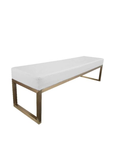 REGAL™ LONG BENCH GOLD - WHITE SEAT OB2 - GW