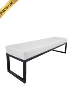 REGAL™ LONG BENCH BLACK - WHITE SEAT (OB2 - BW)_PREMIUM