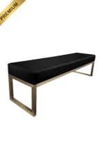 REGAL™ LONG BENCH GOLD - BLACK SEAT (OB2 - GB)_PREMIUM