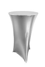 MIURA BAR TABLE WITH SILVER SPANDEX