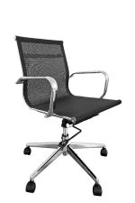 EAMES MESH EXECUTIVE CHAIR MIDBACK BLACK (CH5 - MMB)