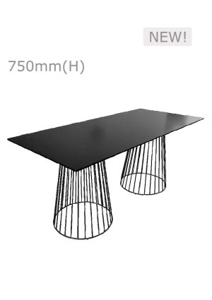 Birdcage Table & Long Top - Black