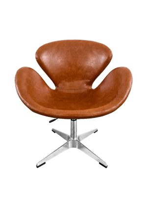 swan chair single seater brown sf13 sbr