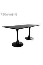 Replica Tulip Table & Long Top - Black