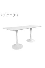 Tulip Table & Long Top - White