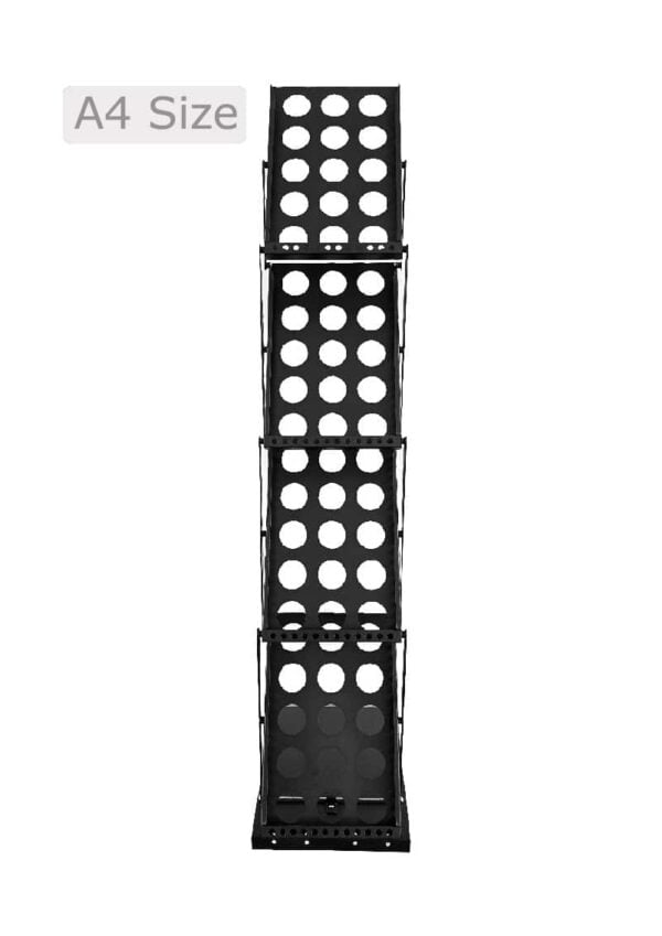 A4 Magazine Rack - Black - Events Partner