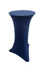 MIURA BAR TABLE WITH NAVY BLUE SPANDEX