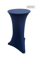 MIURA BAR TABLE WITH NAVY BLUE SPANDEX