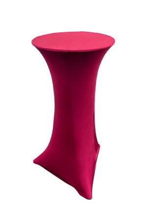 miura bar table with red spandex