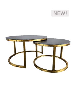 royale coffee table set sintered black