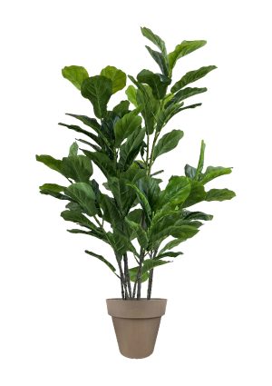 faux green fig 140cm in brown planter fl86 figbr