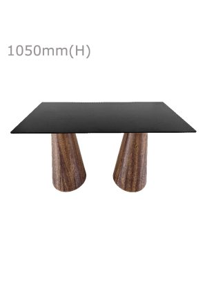 conic bar table™ & long top black bt11 lb