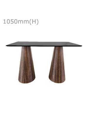 conic bar table™ & long top black bt11 lb