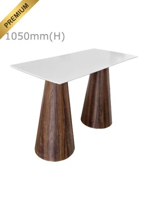 CONIC™ BAR TABLE - LONG TOP - WHITE (BT11 - LW)_PREMIUM