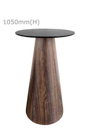 conic bar table™ & round top black bt11 rb