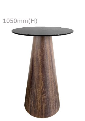 conic bar table™ & round top black bt11 rb