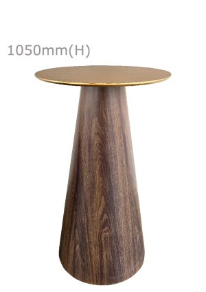 conic bar table™ & round top gold bt11 rg