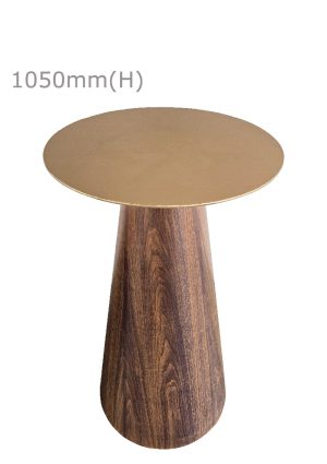 conic bar table™ & round top gold bt11 rg