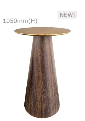 conic bar table™ & round top gold bt11 rg