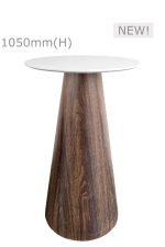 CONIC BAR TABLE™ & ROUND TOP - WHITE (BT11 - RW)