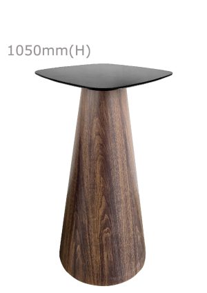 conic bar table™ & squarish top black bt11 sb