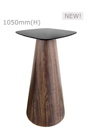 conic bar table™ & squarish top black bt11 sb